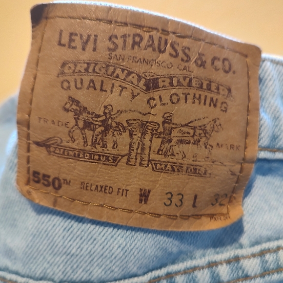 Vtg Orange Tab 550 Levi's Denim Jeans 33x32 Men's Relaxed Fit - Picture 2 of 16